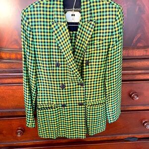 George Marciano vintage 3 piece suit (jacket, skirt and short shorts).